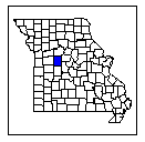 Image of Pettis County highlighted in Missouri